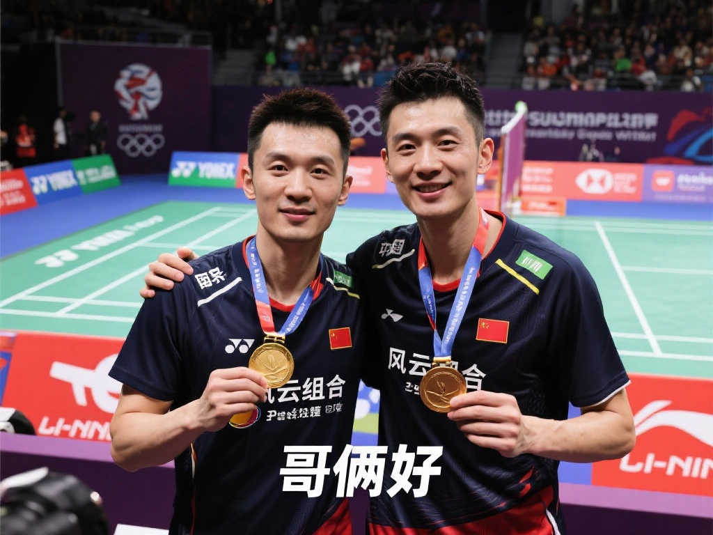 兄弟情深！前国羽男双蔡赟晒与风云组合苏杯现场合影